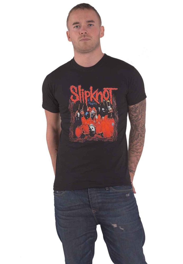 Official Slipknot Paul Gray Logo Metal Band T-Shirt for Men in Black