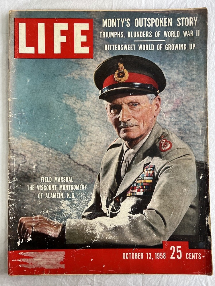 VTG 1958 Life Magazine The Viscount Montgomery of Alamein K.G. - Look Photos