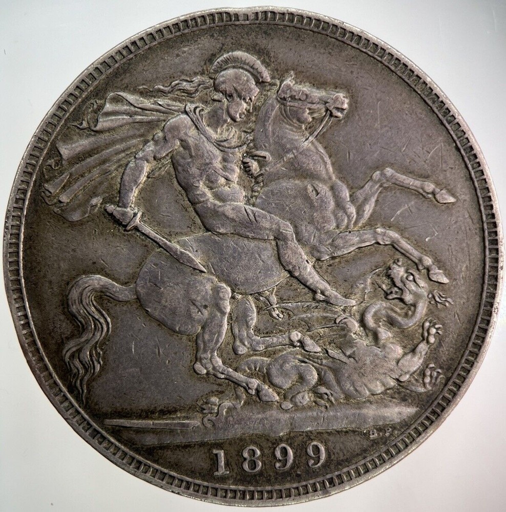 1899 Victoria One Crown Silver Coin LXII in Exceptional High Grade