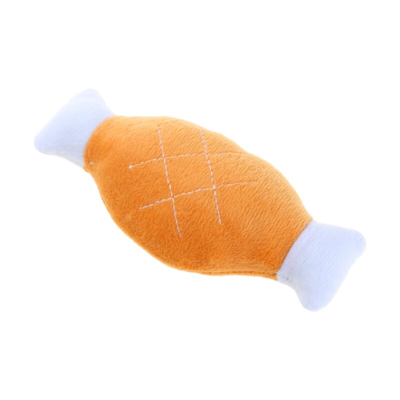 Dog Chew Toy Plush Drumstick Aggressive Chewers Teething Toy Dogs Teething Gift
