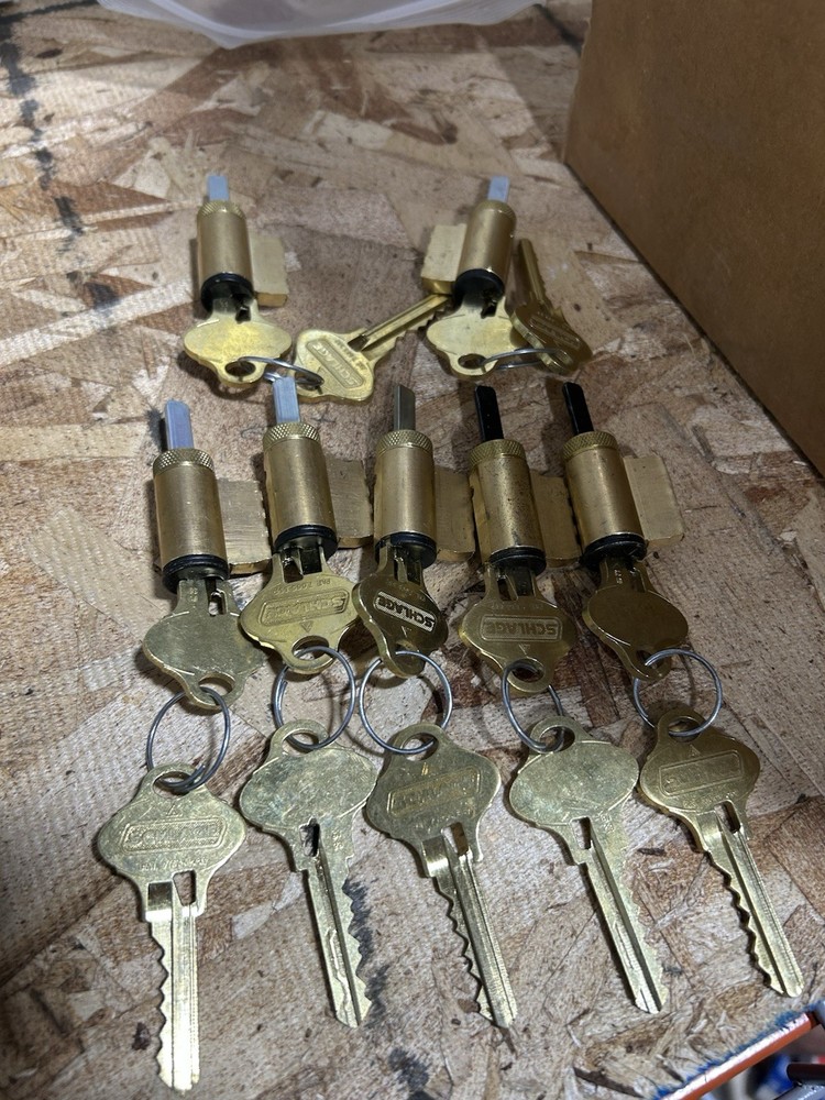 Schlage Everest Cylinder S123 Keyway 716 Finish Lot of 7