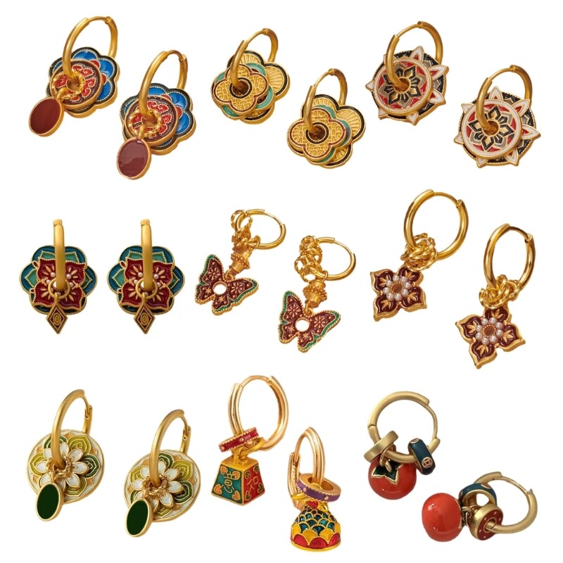 Stylish Alloy Enamel Ear Cuff Vintage Comfort Fit Trendsetter Earrings