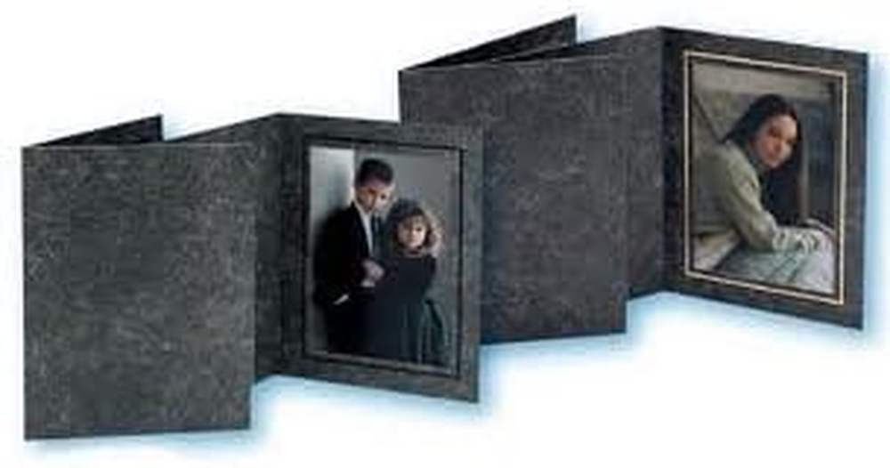 Avanti Photo Folder Black/Gold 4X6 (Box of 100)