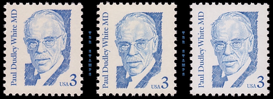 2170 2170a 2170s Paul Dudley White 3c Great Americans Tagging Set 3 MNH -Buy Now-image
