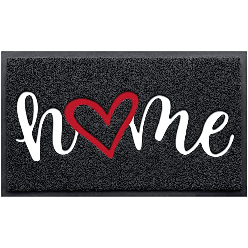 Durable Black Door Mat 2'6