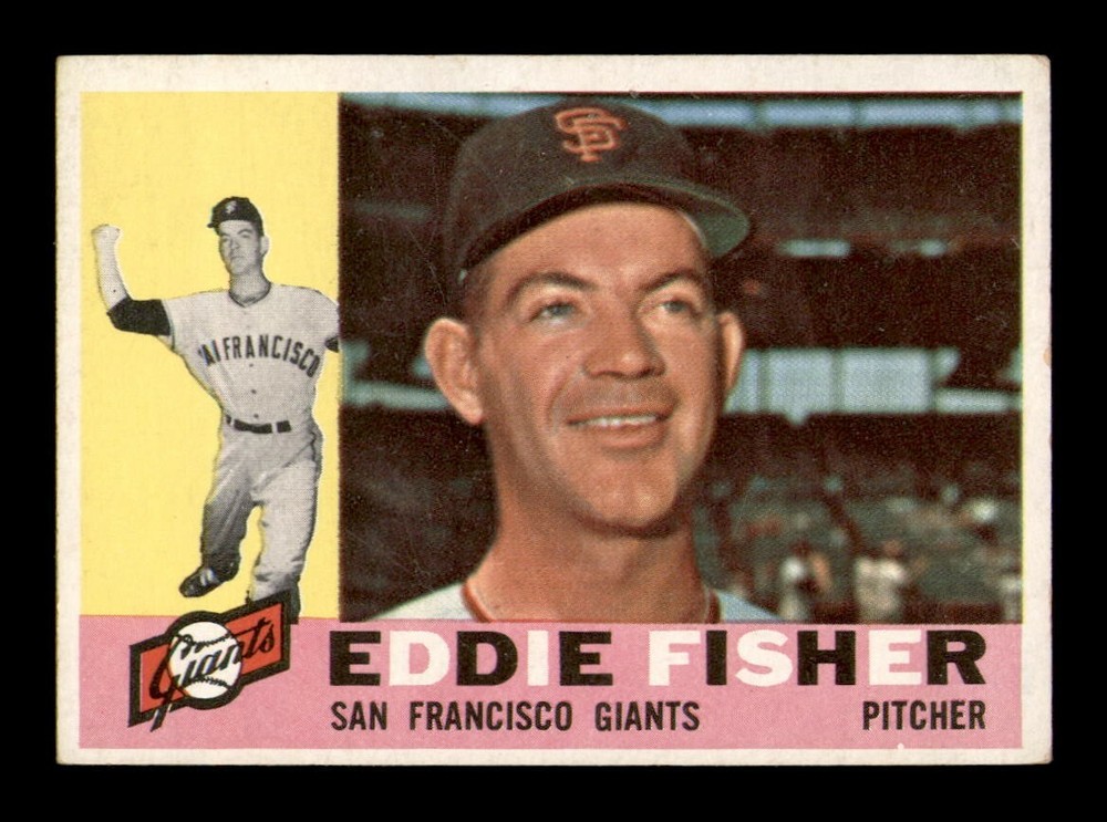 1960 Topps #23 Eddie Fisher VG-EX Vintage Baseball Card OBGcards