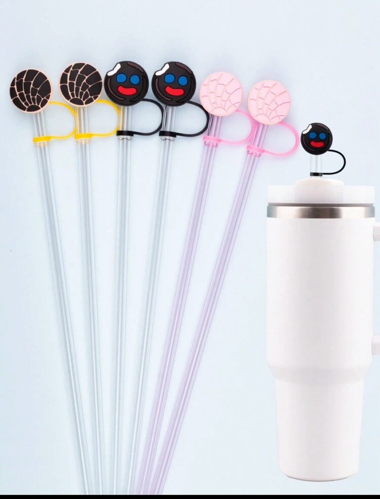 Stanley Cup Accessories Mexican 6 Pieces 10mm   Mexican Conchas Straw Toppers