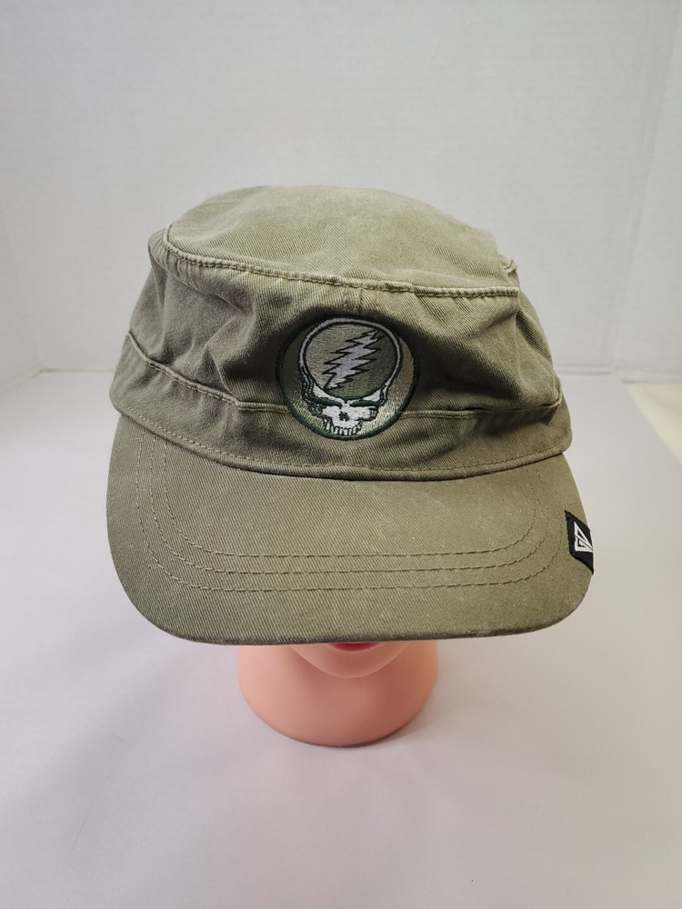 Greatful Dead GDP Inc Green Army Cadet Cap Hat Stitched Logo Adjustable