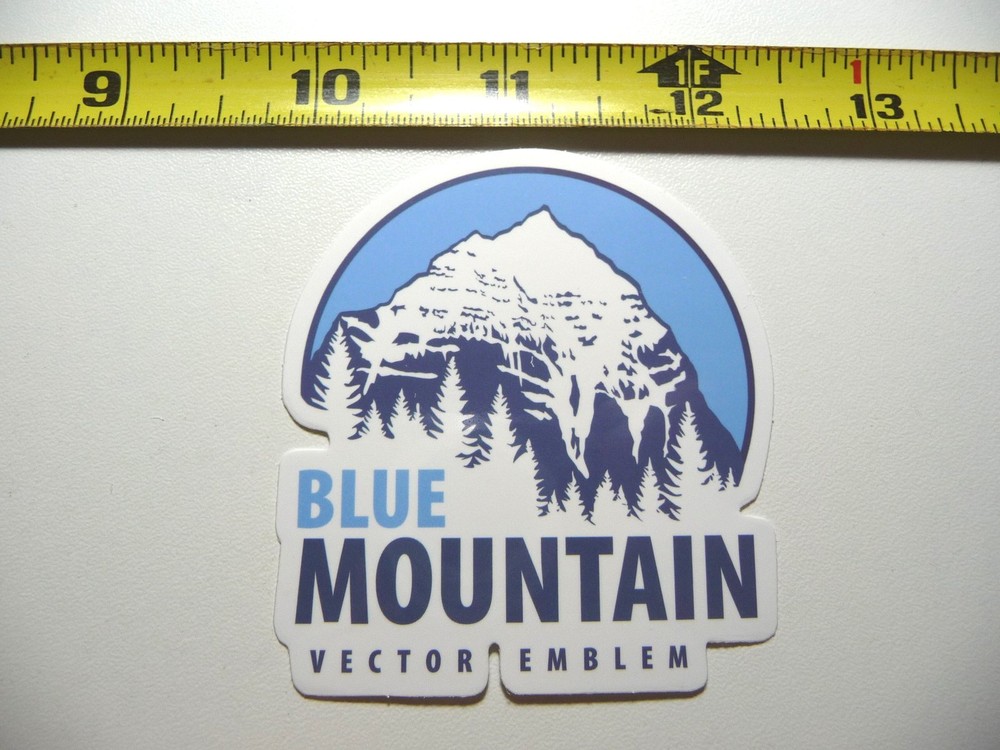 BLUE MOUNTAIN DECAL STICKER CAMPING OUTDOORS HIKE HIKING NATURE ADVENTURE
