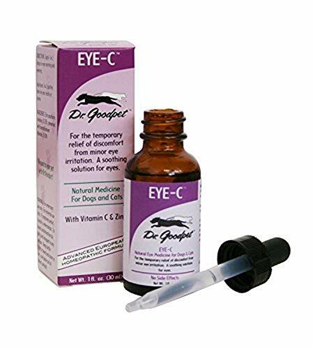 Pet Eye Drops w/ Vitamin C to Soothe Cats & Dogs Eye Irritations