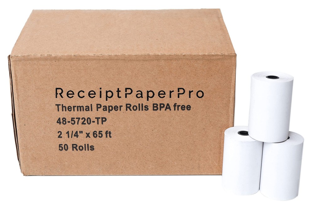 2.25 x 65 ft Thermal Receipt Rolls for Ingenico Verifone 3500 5000 POS