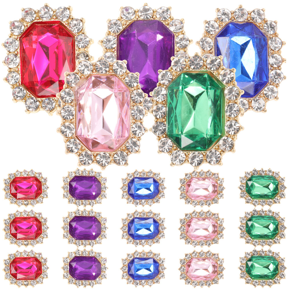 20 Pcs Shoe Charms Shoelace Rhinestone Accessories for Teens Jewelry Women's