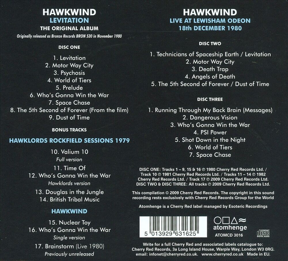 HAWKWIND LEVITATION [DELUXE EDITION] NEW CD