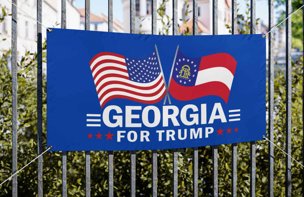 GEORGIA FOR TRUMP 2024 Advertising Vinyl Banner Flag Sign ELECTION
