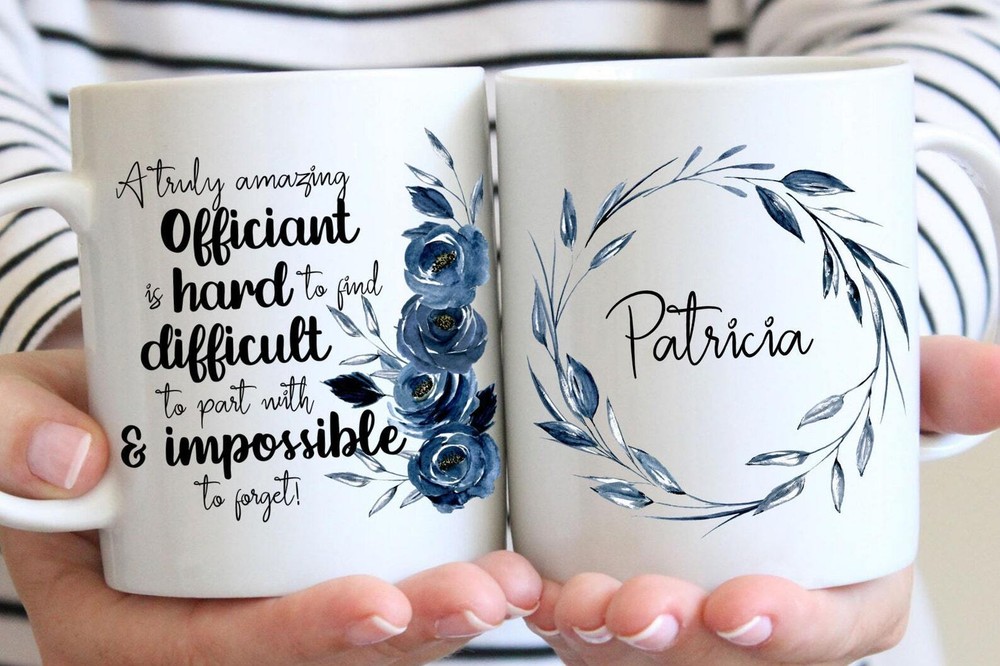 Personalized Wedding Officiant Gift Mug For Women Officiant Gift Mug