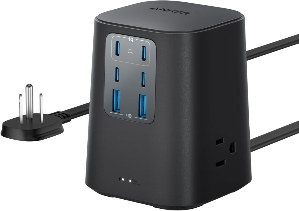 Anker 100W 9-in-1 USB C Charging Station with 300J Surge Protector and 5ft Cable