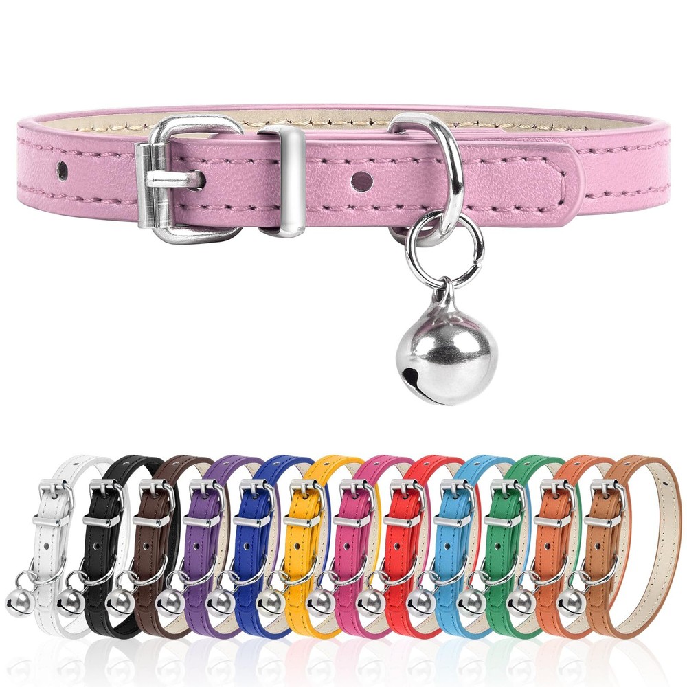L Dog Collar for Small Dogs Adjustable Dog Collars Cat Collar for Small Mediu...