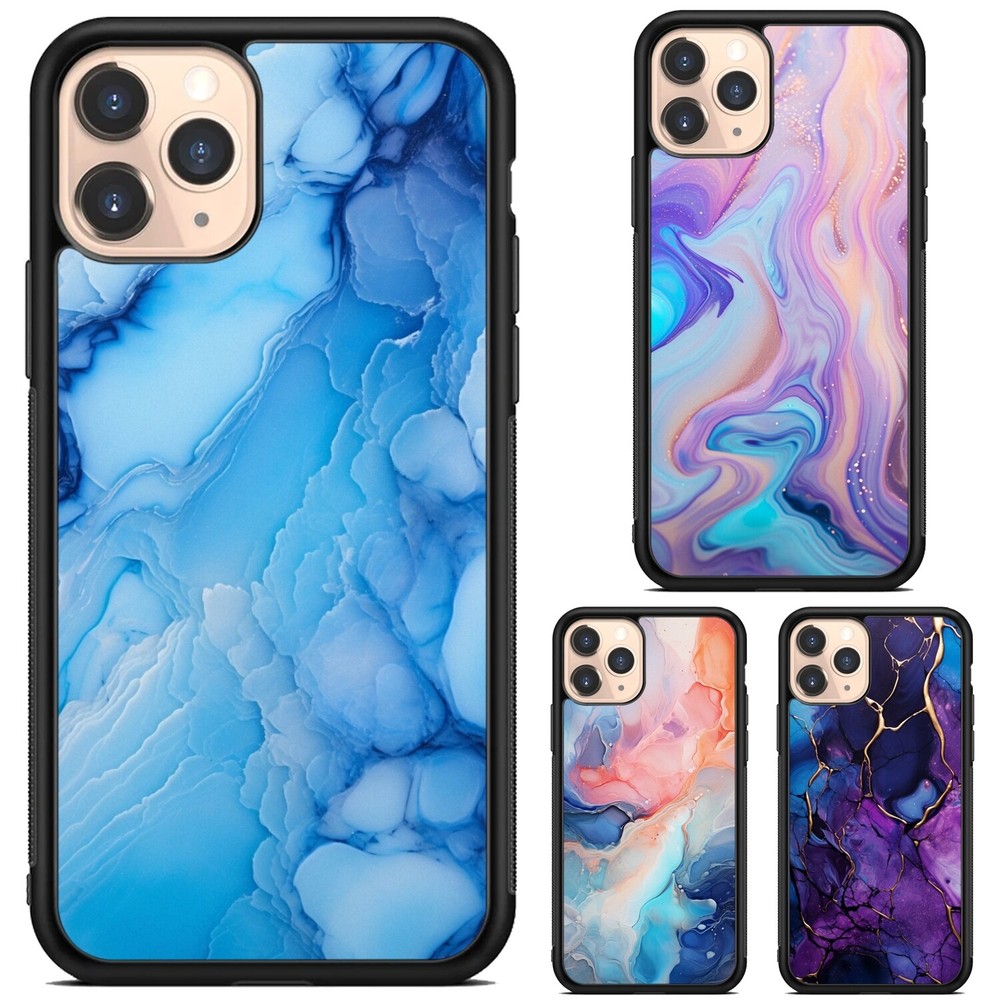 Trendy Cover opal agate glitter pattern For Apple iPhone Samsung Galaxy Motorola