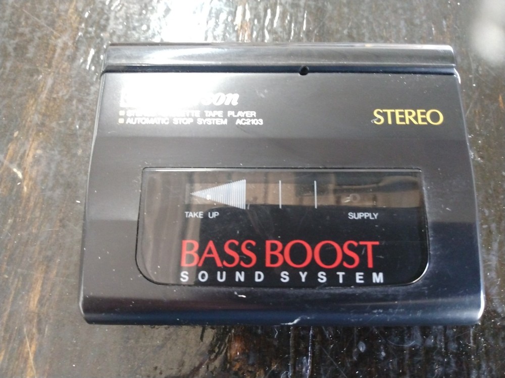 Emerson Portable Bass Boost Cassette Player with Tape Playback