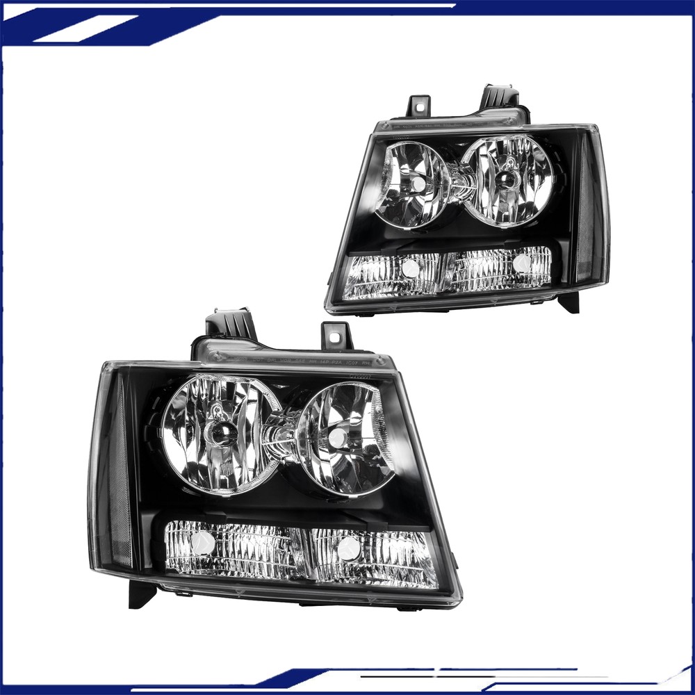 Headlight Assembly Lamp for 2007-2014 Chevrolet Tahoe 2007-14 Suburban 1500