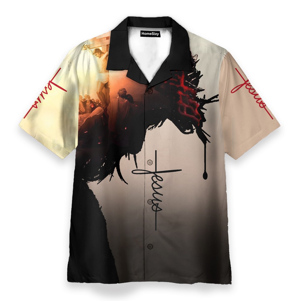 He Is Risen Lord Mens Buttons Up Shirts   Hawaiian Shirt