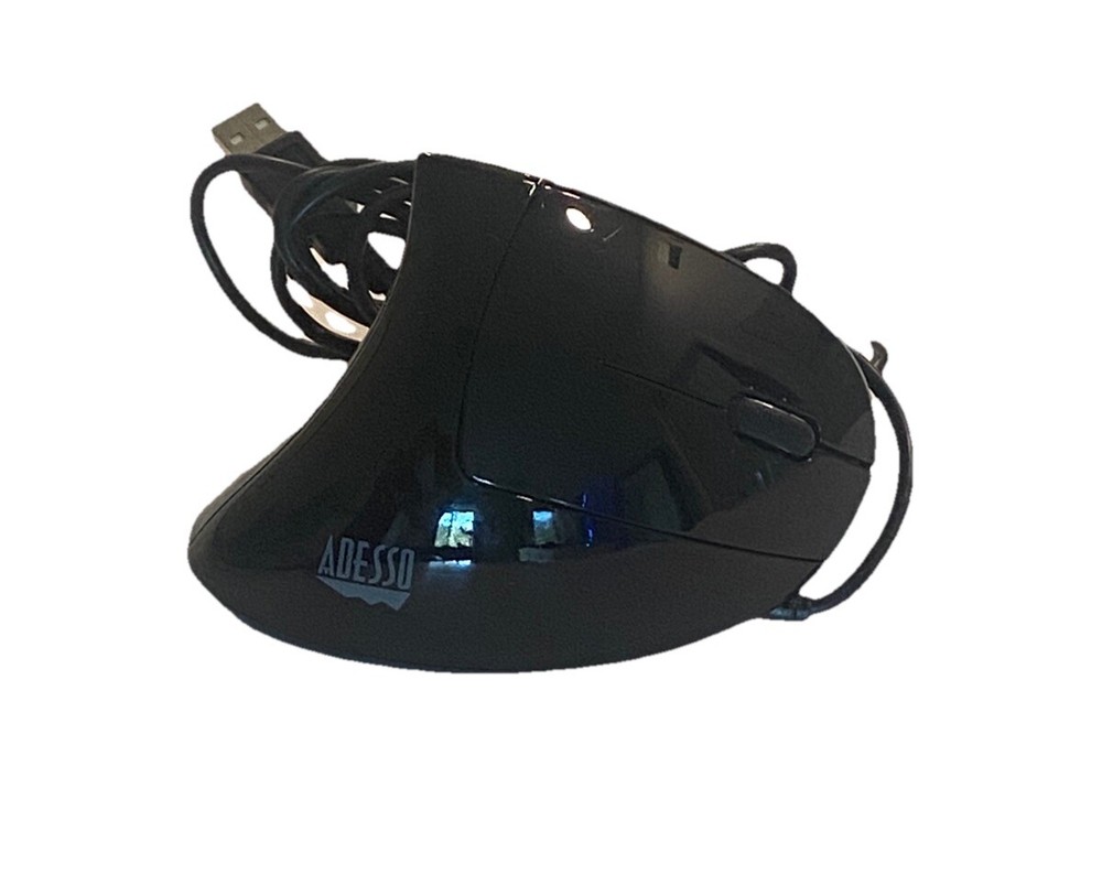 Adesso iMouse E1 Vertical Ergonomic USB Wired Right-Hand Adjustable DPI Mouse
