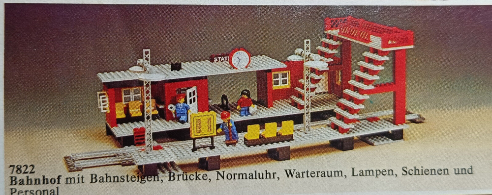 LEGO 7822 Train Station Building Set with Railway Accessories