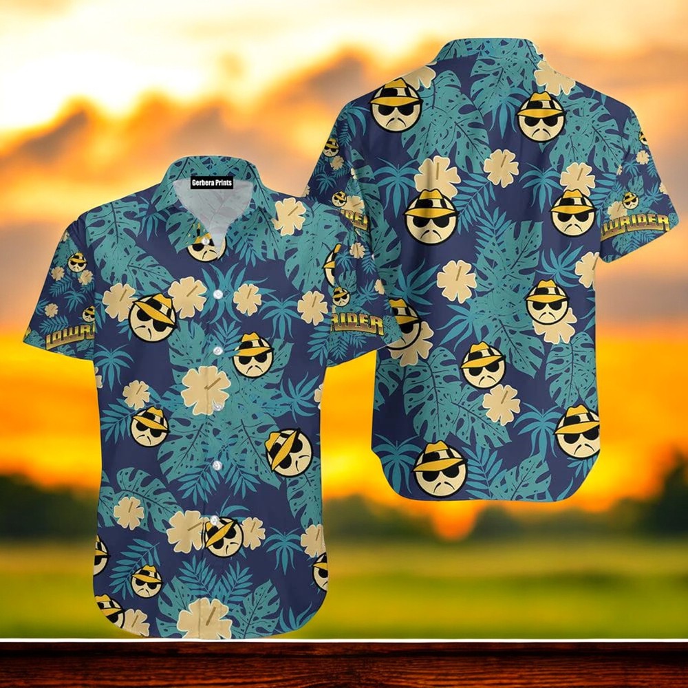 Lowrider Tropical Leaves Aloha Hawaiian Shirt for Summer Style and Island Vibes