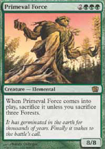 PRIMEVAL FORCE X4 MTG 8th Edition Magic the Gathering Cards DJMagic