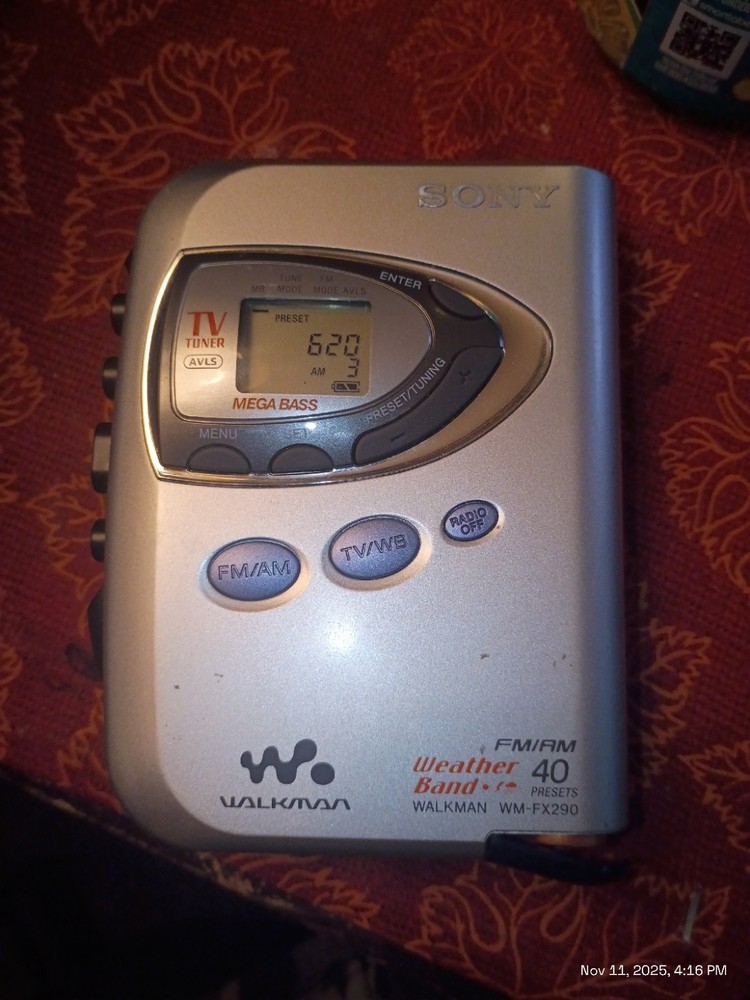 Sony Walkman WM-FX290W Weather Band Tested and Working