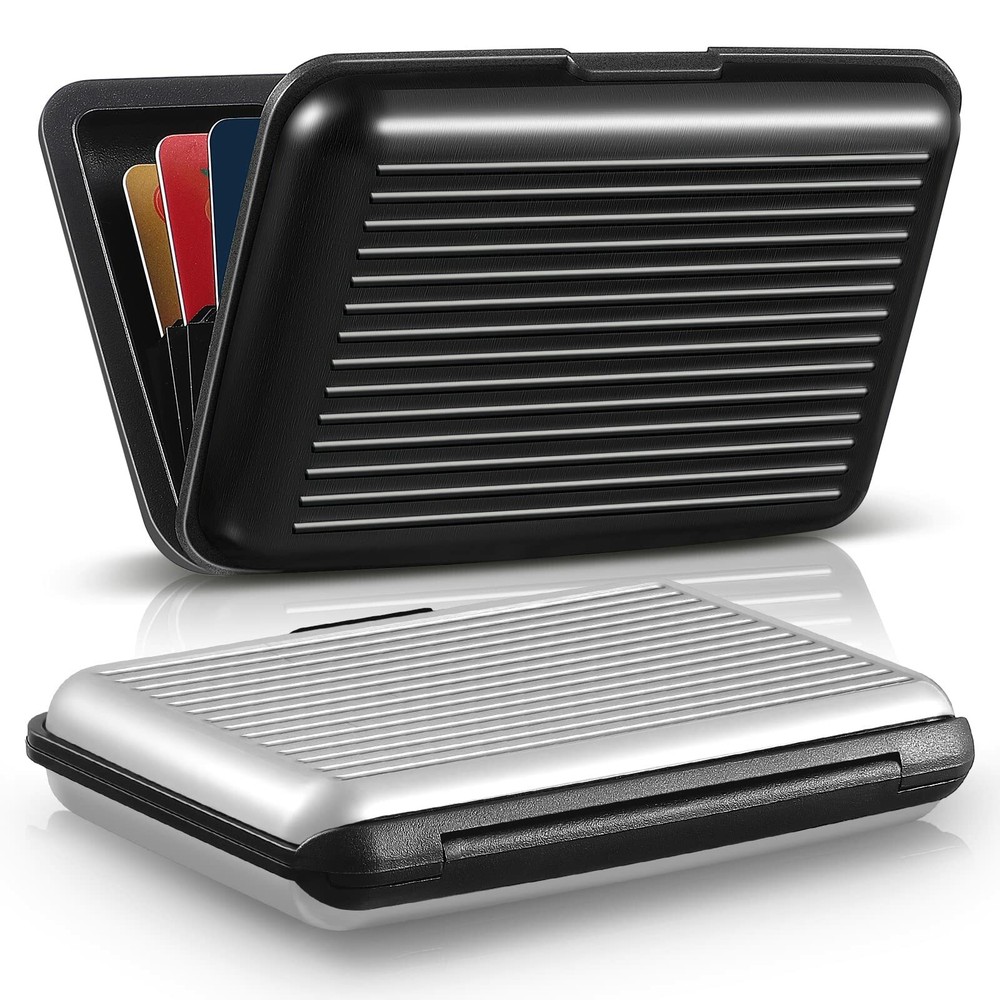 Credit Card Holder Slim Mini RFID Blocking Card Protector Business Card Case US-image