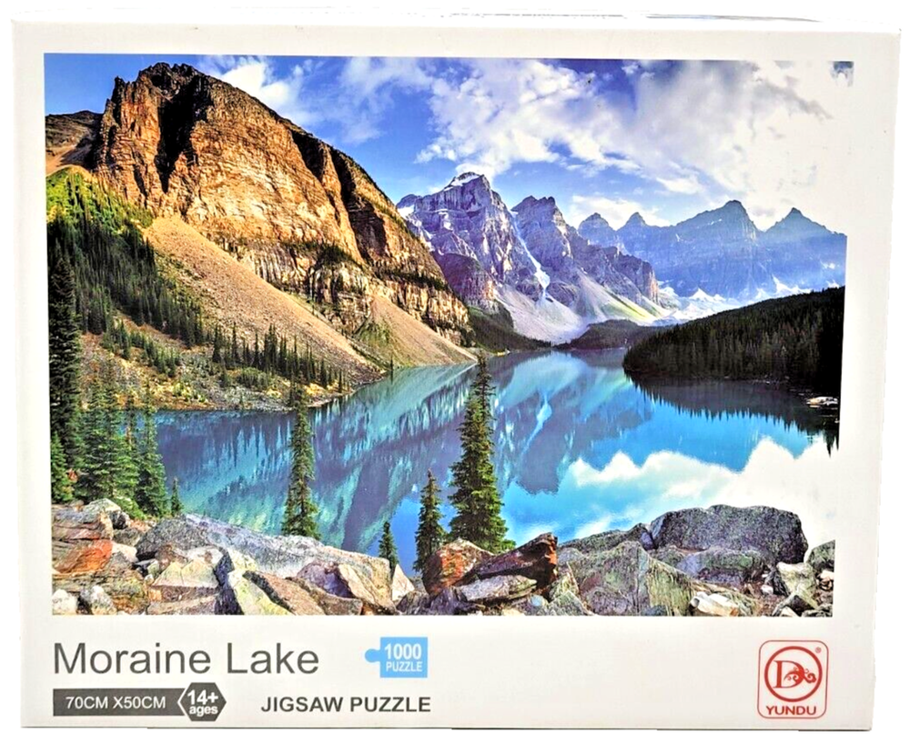 Yundu 1000 pc Jigsaw Puzzle Moraine Lake Collectible