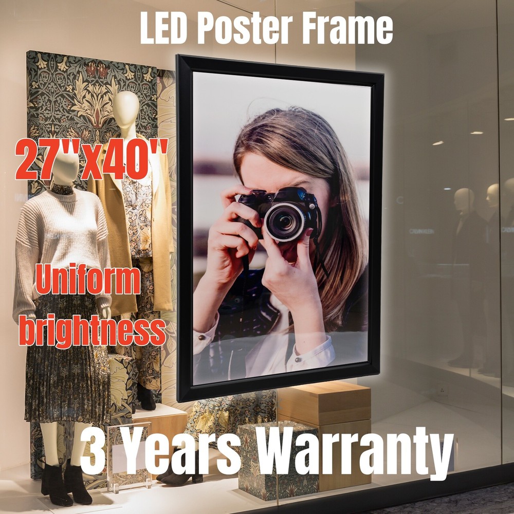 24x33 24x36 27x40 LED Backlit Movie Poster Light Box Frame