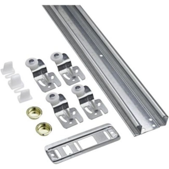 National Hardware V771D-60 Bypass Sliding Door Fitting Set for - Galvanized