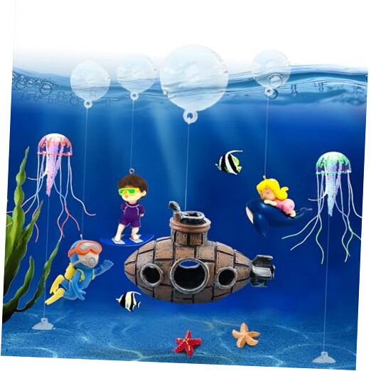 13PCS Floating Fish Tank Decorations Floating Device Fish Tank Accessories