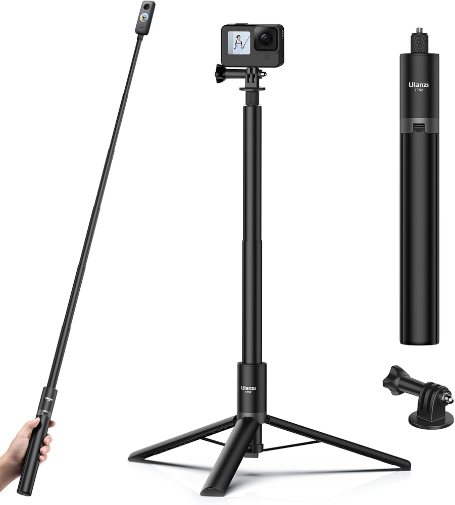 59In Invisible Selfie Stick Tripod Insta360 X4/GO 3/X3/ONE RS/ONE X2/ONE X/GO