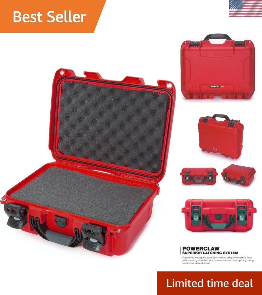 915 Waterproof Hard Case with Foam Insert - Red 915-1009