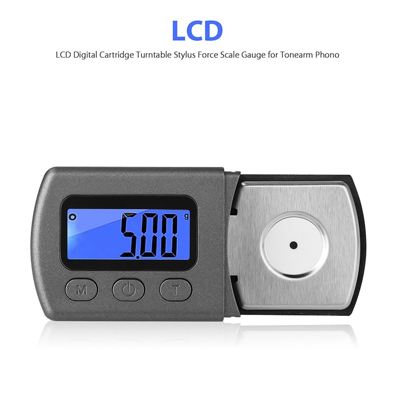 Digital Stylus Force Gauge for Turntable Tonearm Calibration  