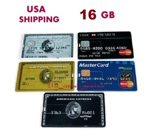 16GB Credit Card USB Flash Drive High-Speed Storage for Business Office-image