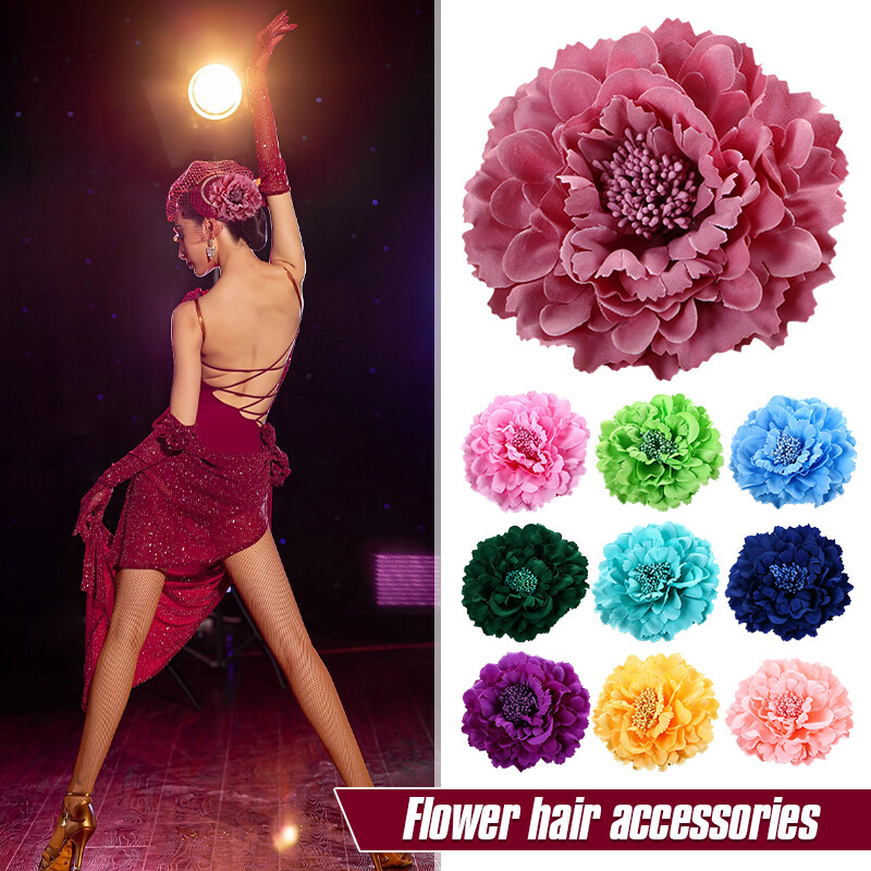 Womens Flower Classical Folk Latin Dance Tiara Headpiece Dance Hair Accessory