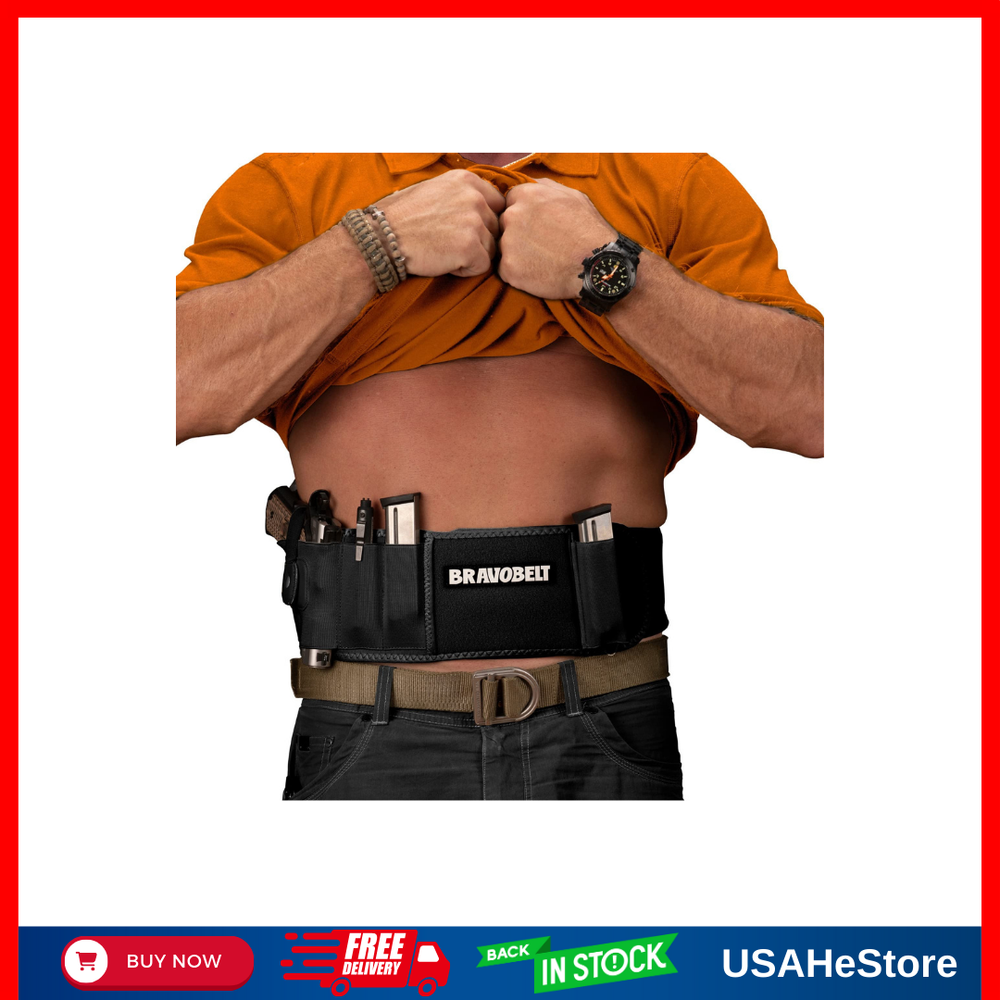 Belly Band Holster for Running & Hiking - Fits G17, M&P 40, Shield | Men & Women
