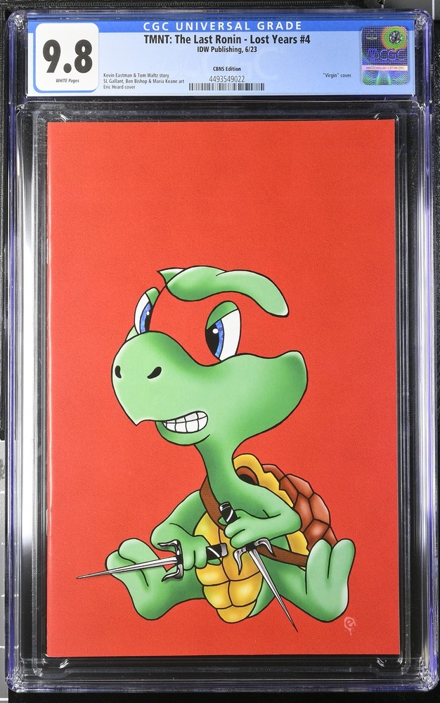TMNT: The Last Ronin - Lost Years 4 CGC 9.8 Negative Space Virgin Variant con certificado de autenticidad
