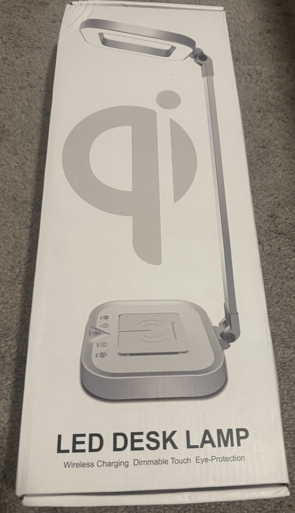 LED Desk Lamp Wireless Charging Dimmable Touch Eye-Protection 5 Color Modes