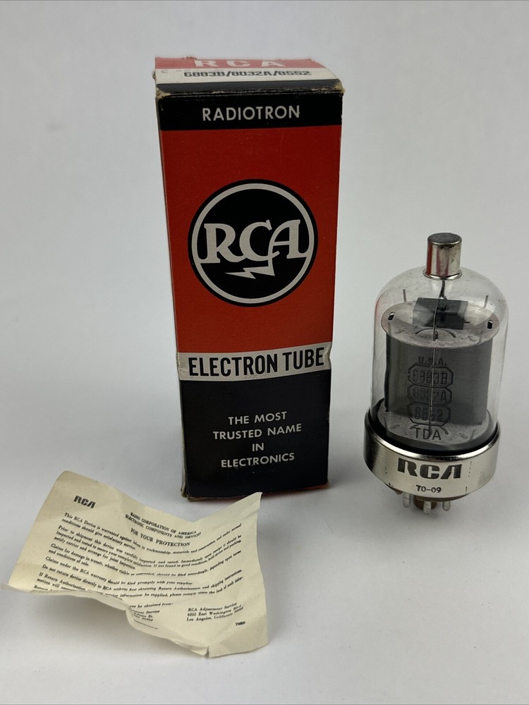 Vintage RCA 6883B 8032A 8552 Vacuum Tube NOS New in Original Box