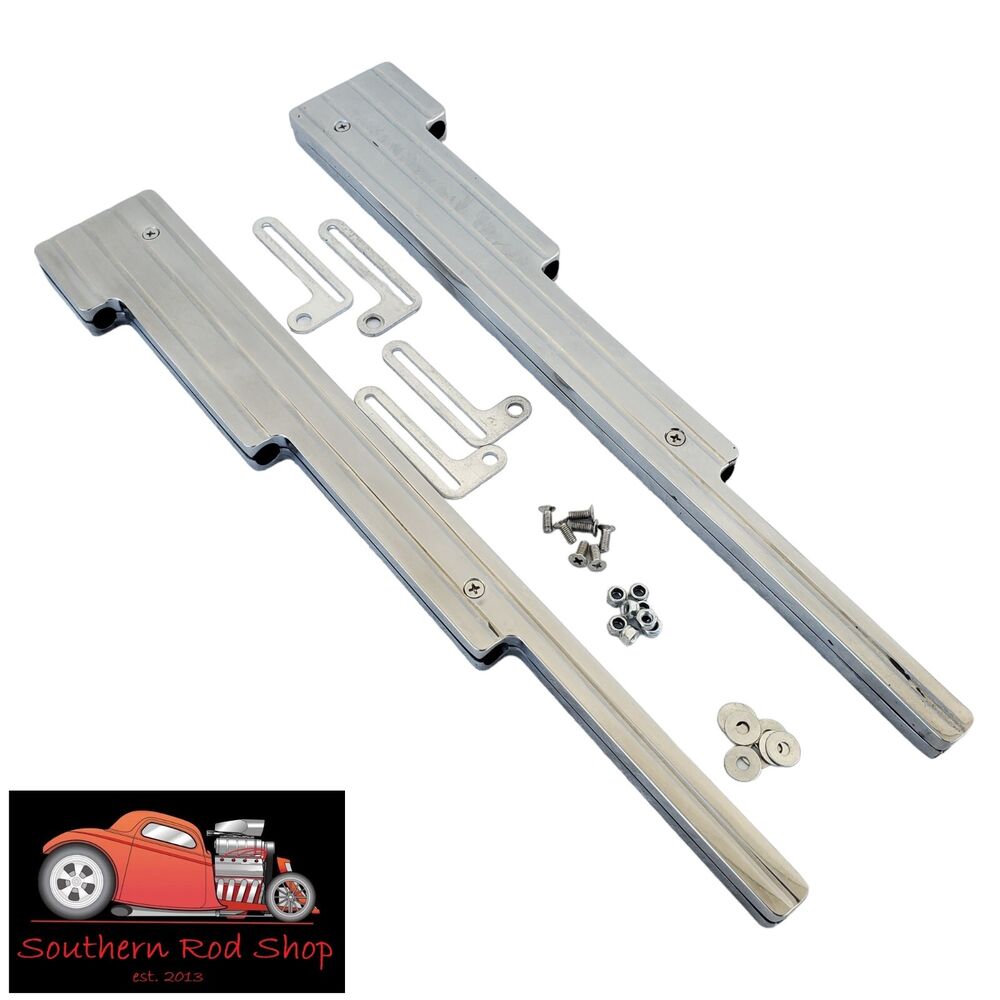 Ball Mill Polished Aluminum Spark Plug Wire Loom Small Block Chevy 305 350 400