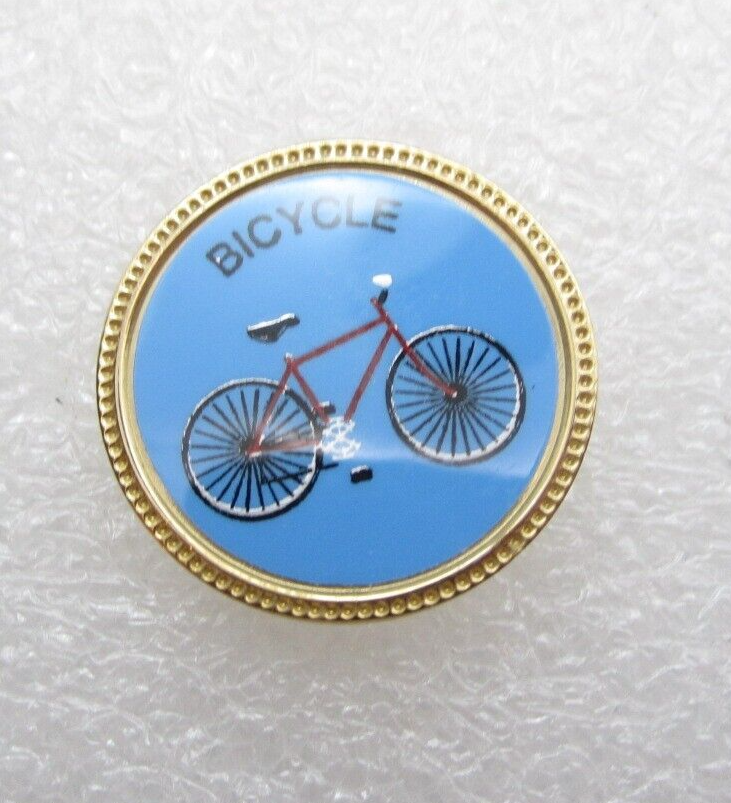 Bicycle Blue Lapel Pin (C654)