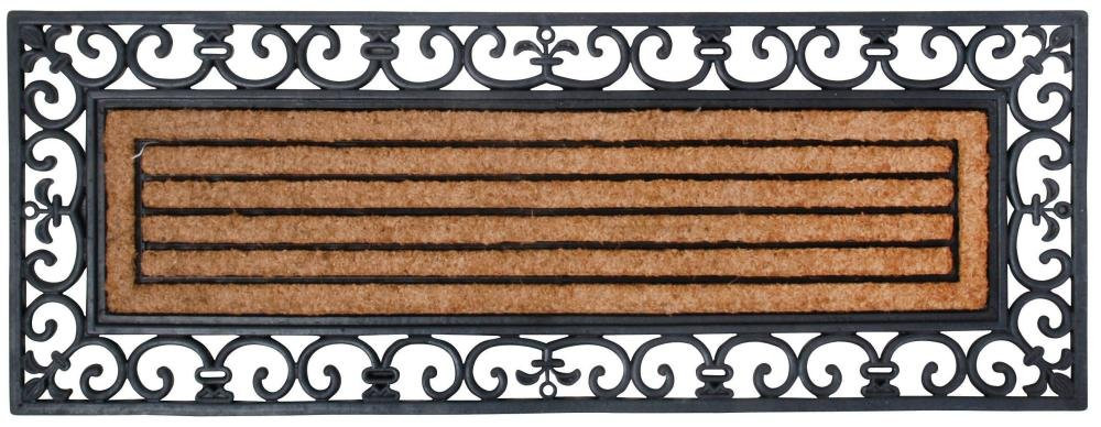Extra Large Rubber and Coir Heavy-Duty Doormat for Durability