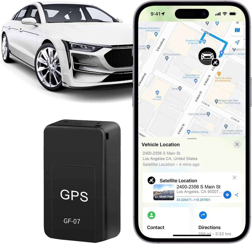 No-Subscription GPS Tracker | Real-Time Car, Pet & Kid Locator w/ Magnet