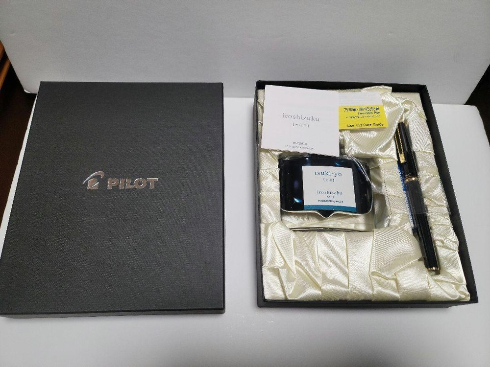 Pilot Fountain Pen 14K-585 M Set Iroshizuku Tsukiyo