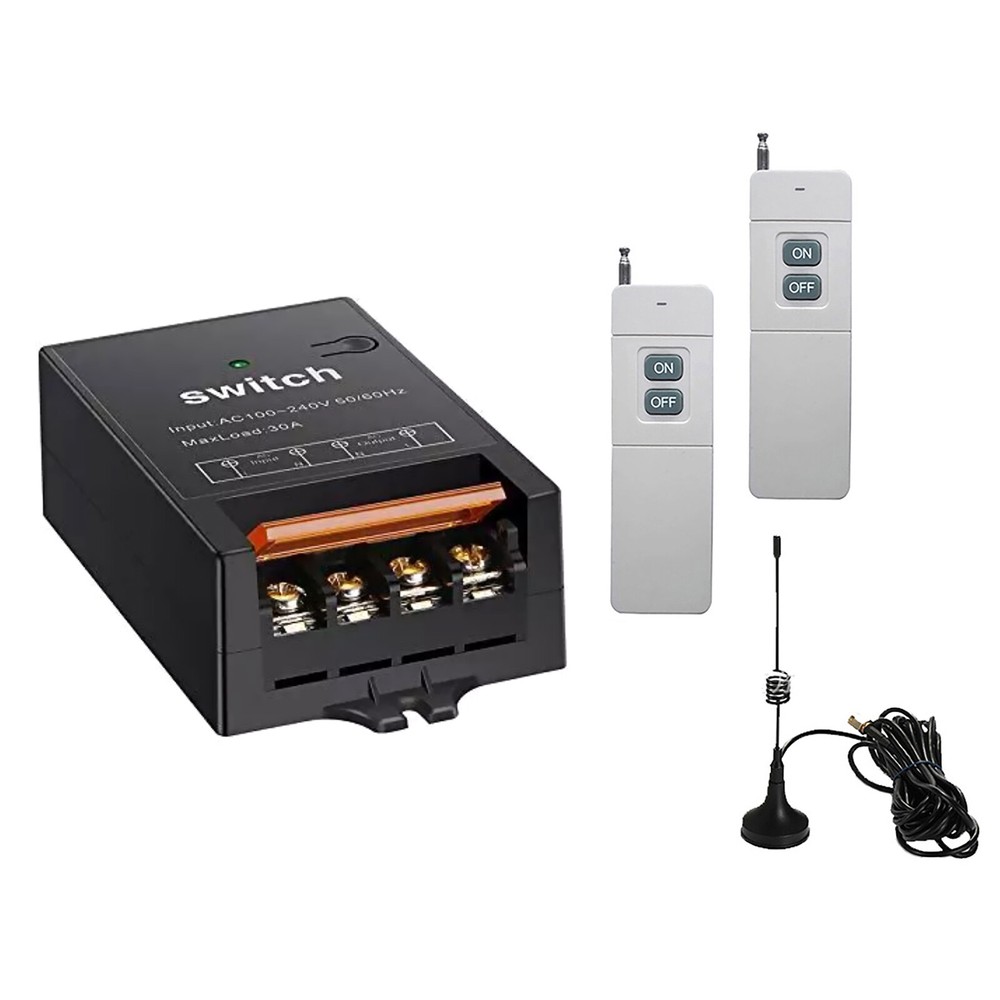 1.5KM Range 2CH RF Wireless Remote Control Switch Transmitter+Receiver Accessory
